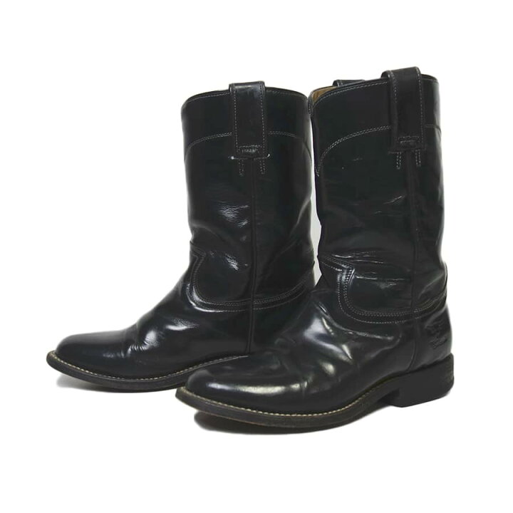 楽天市場】【中古】RioGrande レザーブーツ 黒色 ローパーブーツ  