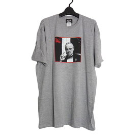 【新品】映画 tシャツ ゴッドファーザー The Godfather プリントTシャツ GILDAN グレー色 メンズ 大きいサイズ 2XL 半袖 ティーシャツ