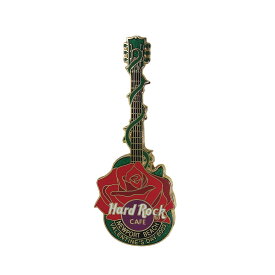 【中古】Hard Rock CAFE ハードロックカフェ 薔薇 ギター ピンズ リミテッドエディション ピンバッジ ピンバッチ 留め具付き コレクター NEWPORT BEACH