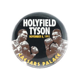 【中古】マイク・タイソン VS イベンダー・ホリフィールド 1991年 幻のボクシング世界ヘビー級タイトルマッチ ヴィンテージ 缶バッジ レトロ 缶バッチ