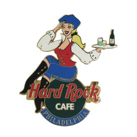 【中古】Hard Rock CAFE ハードロックカフェ ピンズ リミテッドエディション ウェイトレス女性 ピンバッジ ピンバッチ 留め具付き コレクター PHILADELPHIA