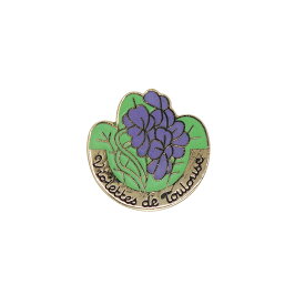 【中古】花 フランス・トゥールーズ スミレ レトロ ピンズ ピンバッジ ピンバッチ