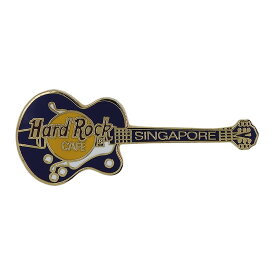 【中古】Hard Rock CAFE ギター ブローチ ハードロックカフェ ピンバッチ 楽器 紺色