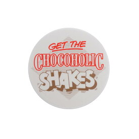 【中古】イギリス輸入雑貨 レトロ 缶バッジ ビンテージ 缶バッチ GET THE CHOCOHOLIC SHAKES 可愛い 服飾 ピンバッジ ピンバッチ