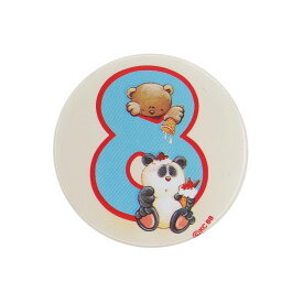 【中古】KC 88 テディベア パンダ レトロ 缶バッジ ビンテージ 缶バッチ ピンバッチ イギリス 輸入雑貨 8歳 誕生日