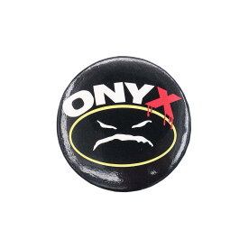【中古】USA製 ONYX 缶バッジ ハードコア ヒップホップ グループ 缶バッチ 90's レトロ ビンテージ ピンバッジ ラッパー ピンバッチ