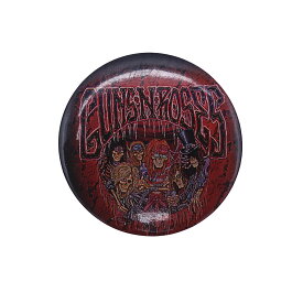【中古】GUNS N' ROSES 缶バッジ 90's レトロ 缶バッチ ガンズ・アンド・ローゼズ ピンバッジ ピンバッチ ビンテージ ミュージシャン