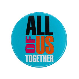 【中古】ALL OF US TOGETHER ヴィンテージ 缶バッジ レトロ 文字 ピンバッジ 缶バッチ