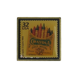 【中古】32セント 切手型 ビンテージ ピンズ ピンバッチ ピンバッジ クレヨン USA
