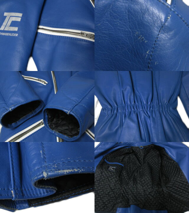 楽天市場】【中古】ドイツ SCHWABENLEDER 青×白 レザー 本革 