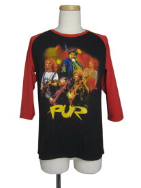 【中古】 ドイツのバンド PUR 七分袖 リメイク プリントTシャツ メンズM位 古着 ロックTシャツ