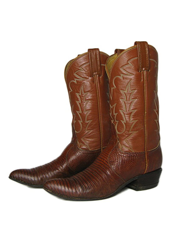 楽天市場】【中古】 トニーラマ TONY LAMA リザード 茶系 本革 レザー  