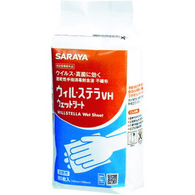 サラヤ　速乾性手指消毒剤含浸不織布　ウィル・ステラVHウェットシート　詰替用80枚入
