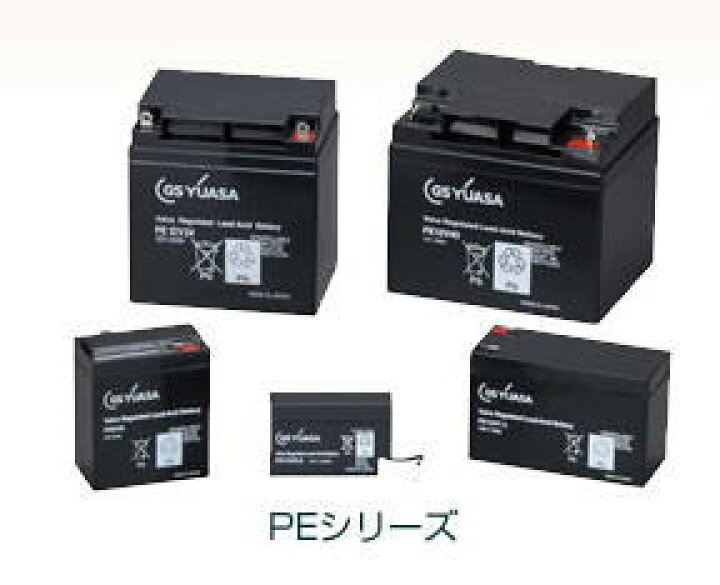 楽天市場】GS YUASA PEシリーズ PE12V24A 定格容量(24.0Ah) 20時間率 