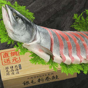 【11月上旬発送 お歳暮】新巻鮭 姿切身 半身 ギフト 北海道日高産 北海道産 冬ギフト