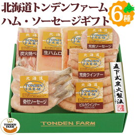 トンデンファーム ソーセージ ベーコン ハム ウインナー 焼豚 6種7点セット FG-D 北海道産 肉 おかえし ギフト お取り寄せ ご当地 江別 北海道 グルメ 詰め合わせ 北海道グルメ