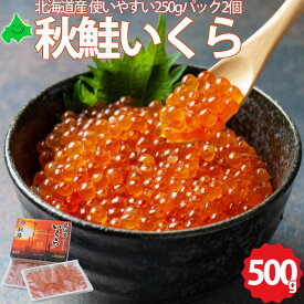 いくら 醤油漬け 500g(250g×2パック) 北海道産 鮭のいくら 冷凍 海鮮 海産物 イクラ丼 海の幸 一番手 高級品