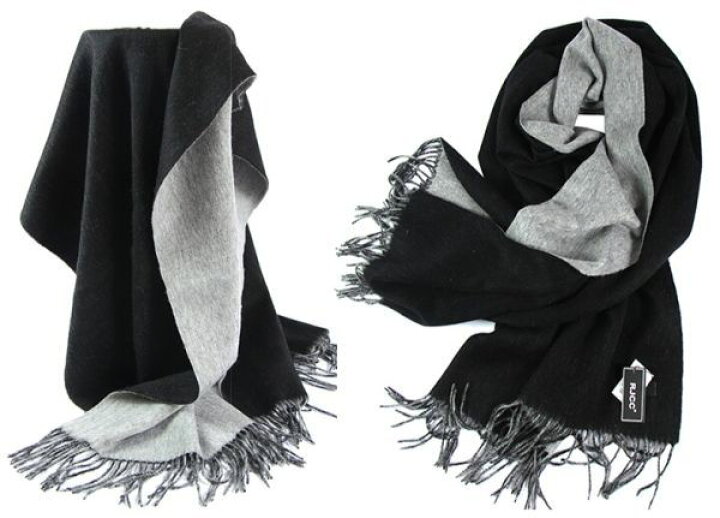 楽天市場】極上ラムウール100％♪リバーシブル 超厚手大判ストール  