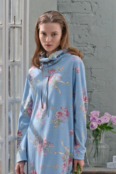 楽天市場】ネグリジェ レディース 【イクコ IKUKO】 スムース花柄  