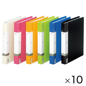 ファイル 交換式クリヤーブック A4S 背幅35mm 単色 10冊 まとめ買い LIHIT LAB. リヒトラブ