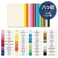 【クーポン配布中！10/2 17:00〜10/9 8:59】画用紙 色画用紙 フレッシュカラー 八ツ切 10枚 100枚 【B】…