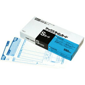 【クーポン配布中！1/9 20:00〜1/16 1:59】タイムカードER‐Sカード（100枚） マックス ER90060