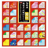 和紙風両面千代紙づくし 15cm角 トーヨー 折り紙 おりがみ 千代紙 （メール便対象商品）（メール便1通に…