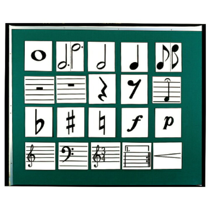 楽天市場 音符カード 楽譜記号 マグネット カード 小学校 教材 黒板 音楽教室 ピアノ 練習 ゼンオン いくるん