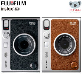 【1500円OFFクーポン】インスタントカメラ チェキ INS MINI EVO ブラック ブラウン フジフイルム