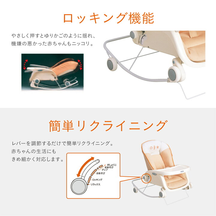 楽天市場】ベビーチェア ラック プルメアS 赤ちゃん イス コンビ 