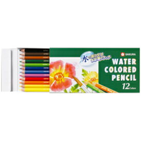 色鉛筆 色えんぴつ 水彩色鉛筆12色紙箱入 サクラクレパス