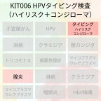 【送料無料】KIT006 アイラボの「HPVタイピング検査（ハイリスク+尖圭コンジローマ）」【あす楽対応】検査項目：コンジローマHPV2種類、ハイリスクHPV13種類のタイピング検査