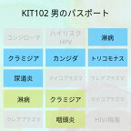 【送料無料】KIT102アイラボの「男のパスポート」【あす楽対応】検査項目：淋病、クラミジア、トリコモナス、カンジダ、炎症