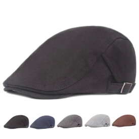 無地 ハンチング 帽子 ポリ混 シンプル ハンチング帽 キャップ キャスケット メンズ レディース HUNTING CAP 7101