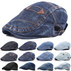 デニム ハンチング 帽子 コットン キャップ ステッチ 綿 ハンチング帽 キャスケット メンズ レディース HUNTING CAP 7110