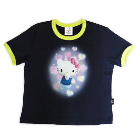 アクメドラビ ADLV Tシャツ レディース 半袖 トップス ハローキティ サンリオ コラボ ネイビー acme' de la vie SSCAHK 韓国ブランド