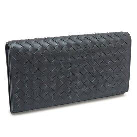 【訳あり】 ボッテガヴェネタ 長財布 メンズ 二つ折りフラップ かぶせ蓋 イントレチャート レザー アルドワーズ グレー BOTTEGA VENETA 156819 V4651 2015