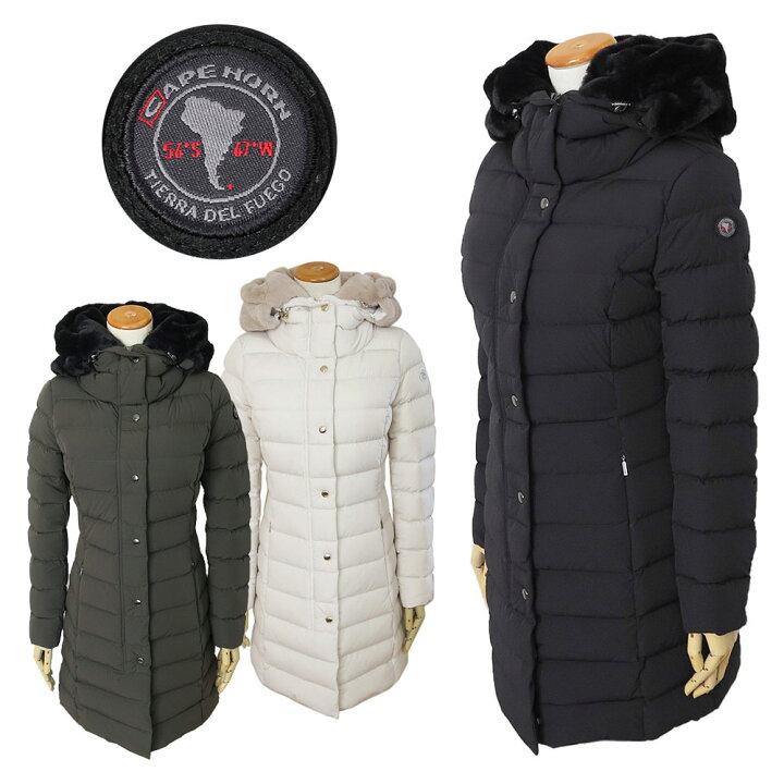 楽天市場】ケープホーン ダウンコート レディース SANTACRUZ ECOFUR  