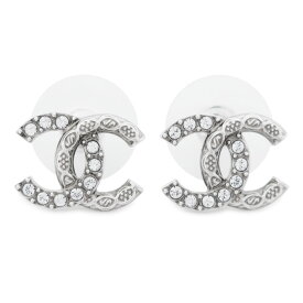 シャネル ピアス レディース スタッドピアス アクセサリー ココマーク CCマーク シルバー クリア ABD767 B17147 NZ519 CHANEL