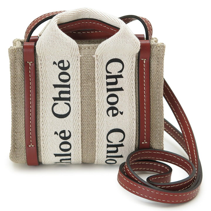 楽天市場】クロエ ナノ トートバッグ レディース WOODY CHC22AP235I26  