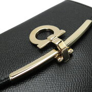 フェラガモ折財布22C8770673998/NEROSalvatoreFerragamo二つ折り『2017年秋冬新作』ガンニーニカーフレザーブラック【ILOVEBRAND/楽天】【RCP】