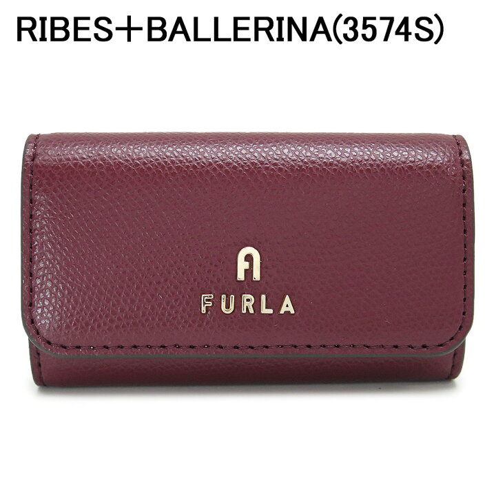フルラ] キーケース CAMELIA KEYCASE ZIP AROUND ピンク プレゼント 