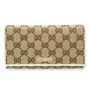 グッチ長財布GUCCI財布二つ折りMETALBAR/メタルバーGG柄キャンバスロゴプレートベージュxアイボリー244946F40IG/KY9IG9773【ILOVEBRAND/楽天】02P29Jul16【RCP】