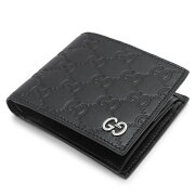 グッチ折財布473922CWC1N1000GUCCI二つ折財布/メンズ財布DORIANGG柄レザーブラック【ILOVEBRAND/楽天】【RCP】