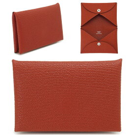 エルメス カルヴィ カードケース 名刺入れ シェーブル ミゾール レザー キュイーブル HERMES CALVI CARD HOLDER Cuivre