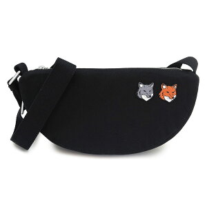 ���]���L�c�l MAISON KITSUNE �V�����_�[�o�b�O OM511CFWW0096 P190 �_�u�� �{�[���h �t�H�b�N�X�w�b�h �o�� �o�b�O �N���X�{�f�B�o�b�O �h�J�p�b�` �A���X���T�C�g �u���b�N �y2026�N�t�ĐV��z