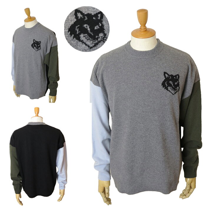 楽天市場】メゾンキツネ セーター メンズ LM00809KT1063 H152  