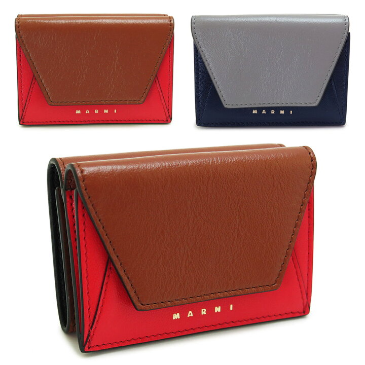 楽天市場】マルニ 折財布 レディース PFMO0056U1 P2644 三つ折り財布  