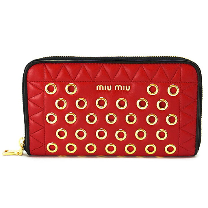 楽天市場】【訳あり】 ミュウミュウ 長財布 レディース 5M0506 2BAE  