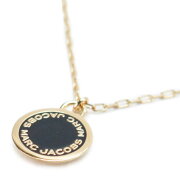 【メール便対応】マークジェイコブスネックレスMARCJACOBSペンダントLOGODISCENAMELブラック×ゴールドM0008546062/BLACK×ORO【ILOVEBRAND/楽天】【RCP】
